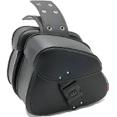 Merkloos Universeller Motorrad-Gepäckträger mit seitlichen Taschen für zusätzlichen Stauraum
