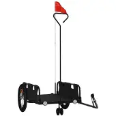 Merkloos Fahrradanhänger mit robuster Konstruktion und wasserabweisendem Material
