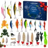 Mormark 24er-Set Angel-Adventskalender mit Angelködern & Zubehör – LUREVENT