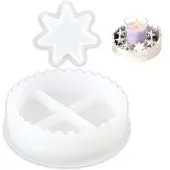 OEM Silikonform-Set: Adventskalender (1-31) + Sternform für DIY-Deko