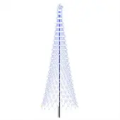 Syfax LED-Weihnachtsbaum 400 cm 450 LEDs Blau Eisen Schwarz