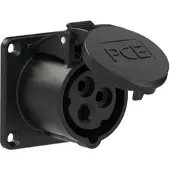 Pce 313-7f0 CEE-Anbausteckdose gerade (65x65mm) 16A 3p 7h IP44/IP54 3137f0