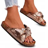 Permani Damen Pantoletten Kork Hausschuhe Sommer Freizeit Schuhe Wendy Gr.36