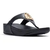 FitFlop Lulu Zehenstegsandalen SCHWARZ 40