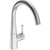 Hansa HANSADESIGNO Style Küchenarmatur, Standmontage, Ausladung 219mm, 5101228380, Farbe: Stahl gebürstet