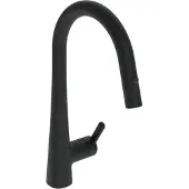 Hansa HANSADESIGNO Style Comfort-Küchenarmatur, Standmontage, Ausladung 231mm, 5136228333, Farbe: Mattschwarz