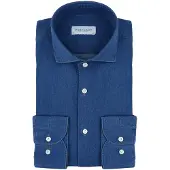 Profuomo Jeans Twill Hemd Indigo