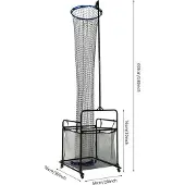 Selius Volleyball-Zuspieler-Trainingsmaterial: Einstellbares Netz für Training, Höhe und Winkel verstellbar
