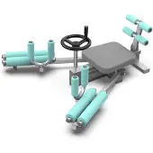 Selius Dehnungsgerät – Verschiedene Ausführungen – 36x51x36 cm – 11,84 kg – Mit weichen Polstern
