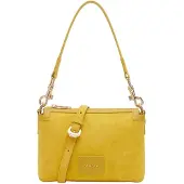 BIASIA Leder Umhängetasche Feather Small Crossbody Bag Avocado gelb