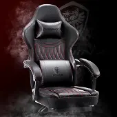 Selius Gaming-Stuhl - Gaming-Sitz - Rennsitz aus Kunstleder - Mit verstellbarer Rückenlehne