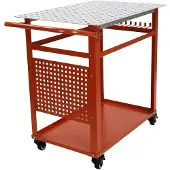Selius Lasstisch – Werkbank – Metallwerkbank – Mobile Werkbank – Stahluntertisch – Robuster Stahl