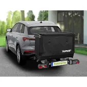 Selius 11651 Transportbox für Fahrradträger, 350 Liter Fassungsvermögen, schwarz