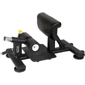 Selius Fitnessgerät: Sissy Squat Maschine, kompakt, schwarz, 27 kg Gewicht, Metall
