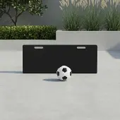 Selius Fußballtrainer-Reflexionsbrett – Schwarz – 100x40 cm – Aus HDPE und Eisen