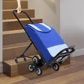 Selius Einkaufstrolley, tragbar – 10 Räder, für Treppen geeignet – Tragfähigkeit: 330 Lbs