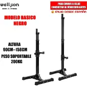 Selius Verstellbarer Squat-Ständer – Höhenverstellbarer Halter für Krafttraining – Belastbar bis 200 kg
