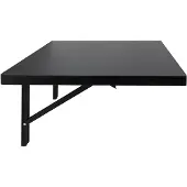 Selius Faltbarer Werkstisch, 32 x 18 Zoll, schwarz, Holz und Stahl, multifunktional