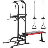 Selius Power Tower – Fitnessstation – Klimmzugstange – Krafttraining – Verstellbar – Belastbarkeit: 200 kg