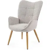 Meublescosy MEUBLE Cosy Sessel Relaxsessel Lehnstühle Polstersessel Einzelsofa mit Metallbei