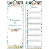 OCreon Ewiger Kalender für Kinder – Büro – Familie (hellgrün)