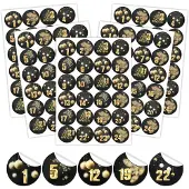 OCreon Adventskalender-Aufkleber – 5 Sets mit je 24 Adventskalender-Aufklebern – Weihnachtszahlen – Aufkleber für Adventskalender