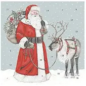 OCreon Entwurf: Sally Swannell. Adventskalender, quadratisch, 30 Zentimeter. Für Väter, Weihnachten