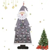OCreon Adventskalender-Taschen zum Befüllen für Kinder – Filz-Adventskalender zum Aufhängen