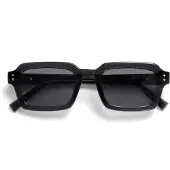 Opulize EDG Sonnenbrille für Damen Herren, Schwarz Gläser, Blendfreie UV400-Schu