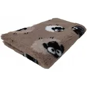 Buba DRY BED Hundebett rutschfest 28mm beige Schafmuster