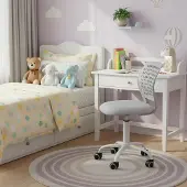 FURNITURER Kinderschreibtischstuhl, Höhenverstellbarer Drehstuhl ohne Armlehnen,