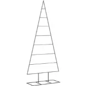 vidaXL Metall-Weihnachtsbaum für Dekorationen Schwarz 180 cm