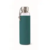 Black+blum Wasserflasche Glass Water Bottle Blau 600 ml