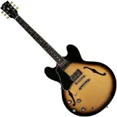 Gibson ES-335 linkshändig Vintage Burst #232350196