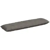 vidaXL Rücken Kissen Hellgrau 180 x 50 cm Cordstoff