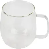 Bergner Lovers - 420-ml-Doppelwand-Trinkbecher aus Borosilikatglas mit Thermoschutz