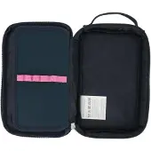 Herlitz Faulenzer 2 Go Blossom, Weiches Federmäppchen, Polyester, Navy, Pink, Muster, Reißverschluss, Pubertät