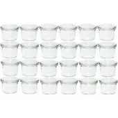 Weck Einmachglas, (Set, 12 tlg.), Mini-Sturzglas, ohne Ringe und Klammern