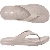 Original Brands Holster Holster Offshore – Uni-Flip-Flops – Vegane EVA-Schaumstoff-Flip-Flops – Podologisch zugelassen – Sandfarben BRAUN 42
