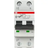 ABB DS201B6A300 FI/LS-Schalter 6kA, 1P+N, Typ A, B 6, 300mA 2CSR255180R3065