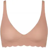 Sloggi Soft-BH "ZERO Microfibre 2.0", Jungen, Gr. M, N-Gr, braun (cameo braun), Obermaterial: 76% Polyamid, 24% Elasthan, unifarben, BHs Soft-BH, nahtlos, mittlerer Halt, Microfaser, weich
