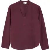 s.Oliver Feincord-Bluse mit Stehkragen
