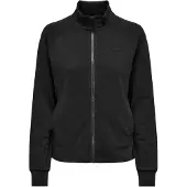 Only Play Sweatjacke "ONPMELINA LS HN ZIP SWT NOOS" aus Baumwolle und Polyester, normale Passform, mit Stehkragen, Langarm