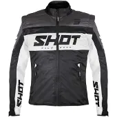 Shot Race Gear Shot Softshell Lite Motocross Jacke, schwarz/weiß, L
