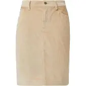 s.Oliver Cordrock , Damen, Gr. 40, beige (cream beige), Cord, Obermaterial: 42% Polyester, 36% Baumwolle, 20% Viskose, 2% Elasthan, unifarben, regular fit kniefrei, Röcke Cordrock, im Five-Pocket Style