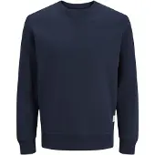 Jack & Jones Sweatshirt "JJEBASIC mit Flaglabel und weicher Baumwollmischung", unifarben, modisch, regular fit, Baumwolle, Rundhals