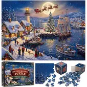 OCreon Adventskalender 2026, Weihnachtshaus-Puzzle für Erwachsene, 1008 Teile