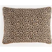 Sissy-Boy Jacquard-Kissen Mit Leoprint - Braun