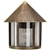 ALBERT LEUCHTEN Reyn Höhe 29,5 cm braun-messing 1-flammig halbrund