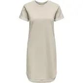 JDY Damen Ivy Kurzarm Kleid Chateau Gray
